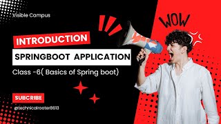 Class6 Spring Boot Basics  Project Creation  Dependencies [upl. by Rheta]