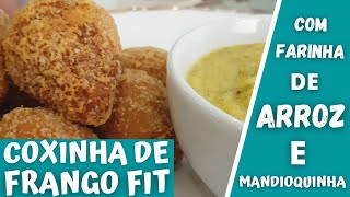 COXINHA DE FRANGO FIT COM MASSA DE MANDIOQUINHA [upl. by Eelrihs]