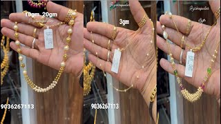 2022GOLD 22K Short Pearl Necklace DesignsDaily Wear Pearl NecklaceGold Light Weight Pearl Necklace [upl. by Beedon]