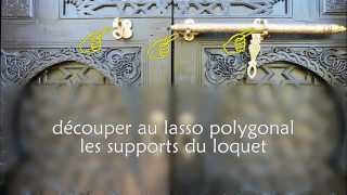 effet  Ouverture fermeture porte par loquet [upl. by Quartus]