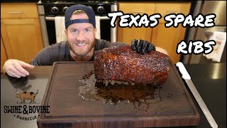 Texas Spare Ribs  Swine amp Bovine Barbecue [upl. by Llerral]