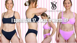 REVIEWING VICTORIA SECRETS SWIMSUIT TOPS FOR BIGGER BUST  Try On Haul for Bigger Bust 32DD [upl. by Eitsrik218]