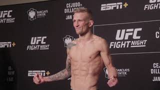 TJ Dillashaw makes flyweight with ease  UFC on ESPN1 [upl. by Dnallor317]