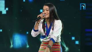 Pramila Baniya quotMathi Mathi Sailungemaquot  The Voice of Nepal Season 5 2023 [upl. by Yraek]