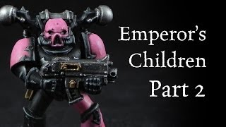 How to paint Emperors Children Noise Marines Chaos Space Marines pt2 [upl. by Nerine]