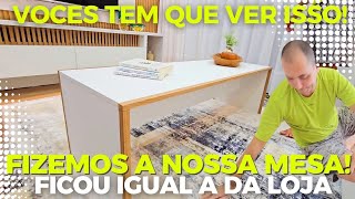 Ñ ACREDITO Q FICOU INCRÍVEL A MESA Q FIZEMOS  PARECE Q COMPRAMOS EM LOJA CHIQUE  VivianeMagalhães [upl. by Selohcin]