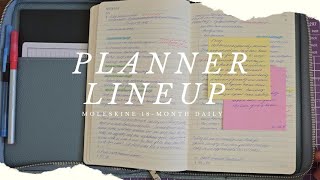 Planner Lineup  Moleskine  Moleskine 18 Month Daily  Personal Rings  Functional Planning [upl. by Amery]