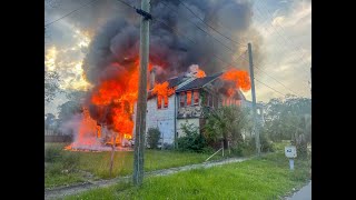 Jacksonville Fire Rescue Department responds to multiple houses on fire [upl. by Pia]