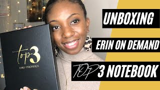 UNBOXING ERIN ON DEMAND Top 3 Notebook [upl. by Wilkens866]