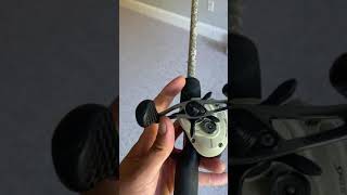 PART 1  how to use a baitcaster FOR BEGINNERS shorts [upl. by Acinoj285]