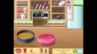 cooking game videoSaras Cooking Class Berry Cheesecake [upl. by Shrier]