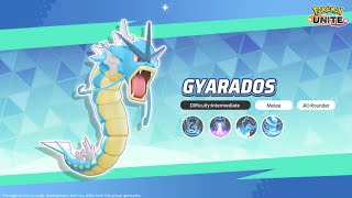 Official Guide  GYARADOS All Rounder  MoveSets Abilities Explained  Pokemon UNITE [upl. by Retrop]