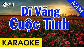 Karaoke Dĩ Vãng Cuộc Tình  Tone Nam Beat Chuẩn [upl. by Aivatnuahs]