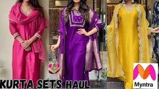 Myntra 2024 Trendy Collection FESTIVE KURTA SET  Myntra Latest Picks myntrahaul [upl. by Ail]