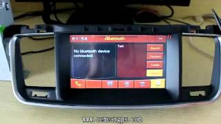 PEUGEOT 508 gps navigation dvd player [upl. by Kadner]