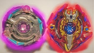 Xcalius X3 1 Iron vs Satomb S3 2Glaive Loop  Beyblade Burst Evolution [upl. by Usanis]