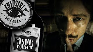 Secret Society Bartender ASMR Roleplay 1920s  Whispered Invisible Sounds [upl. by Anirehc]