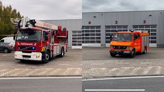 Uitruk brandweer post Putte voor bijstand ziekenwagen ladder in Beerzel Putte [upl. by Anastasio]