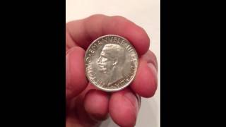 5 lire 1927 Vittorio Emanuele III [upl. by Kentiggerma]