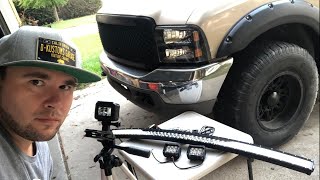 Ford f350 complete Light Bar installation [upl. by Barrett289]