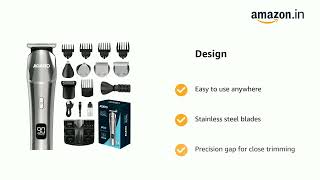 LINK IN DESCRIPTIONAGARO Royal Multi Grooming Kit For Men 9in1 Shave Trim  Style Face Head [upl. by Ydne567]