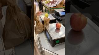 In a French supermarket there is a job that just involves measuring fruit🍎📏supermarket job [upl. by Andrei675]