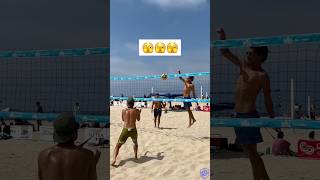 Beach Volleyball RALLY ends with NO BLOCK😳❌🏐 beachvolleyball volleyball volleyballplayer rally [upl. by Leirrad399]