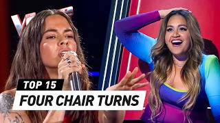 JawDropping 4CHAIRTURN Blind Auditions on The Voice [upl. by Sonny]