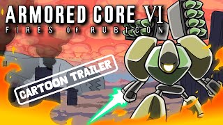 Armored Core VI  Cartoon Trailer armoredcore6 bandainamco sponsored [upl. by Sacram373]