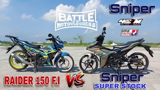 Sniper VVA 155 vs Raider 150 fi [upl. by Acemahs373]