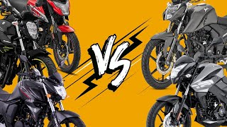 PULSAR NS 160 VS APACHE 160 VS XBLADE 160 VS GIXXER 150 VS FZ 20 COMPARATIVA DE FICHAS TECNICAS [upl. by Auqinal]