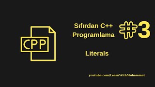 Değer Sabitleri  Literals  Sıfırdan C Programlama Ders 3 [upl. by Gimble]