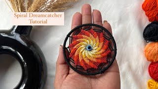 Easy and Elegant  How to make a Spiral Dreamcatcher  Diy Dreamcatcher  Car hanging [upl. by Lavella893]