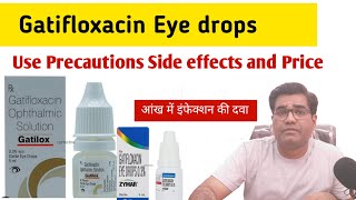 Gatifloxacin Eye Drop Use Precautions and Side Effects in Hindi Gatiflo Zymer and Gatilox [upl. by Normy]