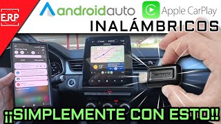 CONVIERTE EN INALÁMBRICO tu Android Auto y Apple CarPlay por CABLE con ESTE USB DE SUNWEYER [upl. by Gibrian]