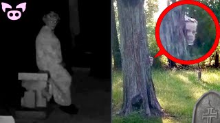 The Scariest Cemetery Sightings Ever Caught on Camera [upl. by Ynelram]