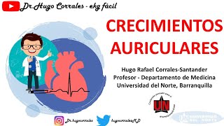 Hipertrofia  crecimiento auricular  criterios en el electrocardiograma [upl. by Enawtna665]