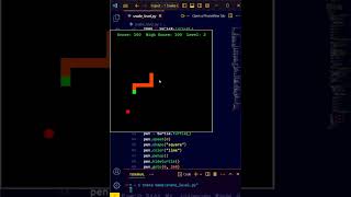 Python Turtle Tutorial  Create Snake Game 🐍 python turtle [upl. by Eram]