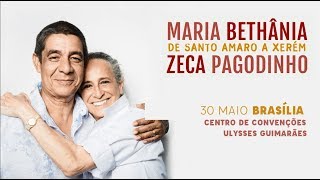 Zeca Pagodinho e Maria Bethânia  chamada show Brasília quotDe Santo Amaro a Xerémquot [upl. by Enywtna]