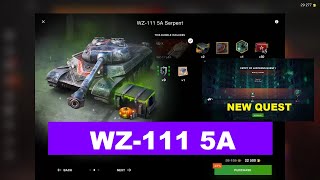 WZ111 5A review  Earning free Gold and passing New Event and Quest  Live Stream WoT Blitz [upl. by Sset]