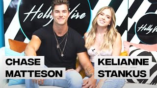 Kelianne Stankus amp Chase Mattson TALK Guilty Pleasures Engagement amp More  Hollywire [upl. by Yrred]