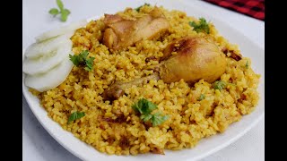 মুরগির মাংস দিয়ে ভূনা খিচুড়ি  Chicken Vuna Khichuri recipe bangali [upl. by Nodnarb74]