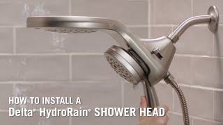 How to Install a Delta® HydroRain® Shower Head [upl. by Applegate979]