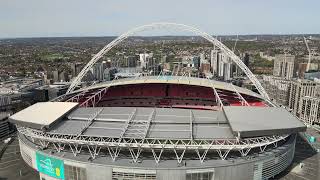 Wembley stadium London 4k drone flight [upl. by Carver]