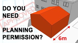 House Extension Single Storey  Do you need Planning Permission UK Permitted Development [upl. by Kaylyn112]