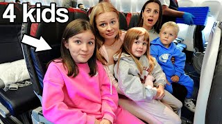 Flying to USA with 4 KIDS  Family Fizz [upl. by Oys544]