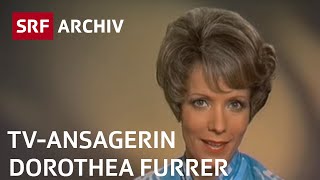 Dorothea Furrer  Fernsehansagerin vom Schweizer Fernsehen  SRF Archiv [upl. by Ecnerret365]