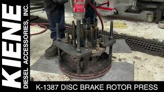 K1387 Air Disc Brake Rotor Press [upl. by Snell369]