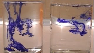 Diffusion and Temperature Water amp Pen ink amp Vinegar [upl. by Tien745]