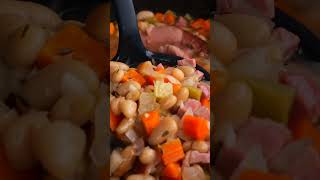 How to Make Slow Cooker Ham and Bean Soup [upl. by Acinej854]